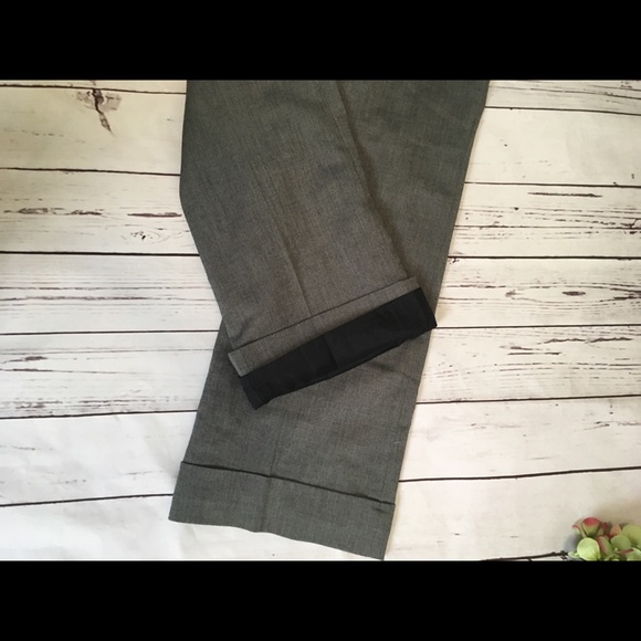 LOFT Black & White Trousers with Zig Zag Stitch. - Picture 8 of 11